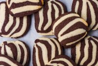 Zebra Cookies Without Eggs: Soft Chocolate & Vanilla Swirls