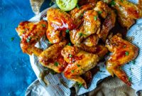 Sticky Ginger-Lime Chicken Wings Recipe — Tangy Glaze for Crispy Wings