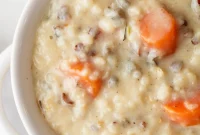 Hearty Creamy Chicken and Rice Soup Recipe