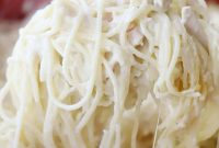 Creamy Baked Chicken Spaghetti Casserole Recipe