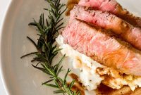 Perfect Pan-Seared Steak with Rosemary Garlic Butter Sauce