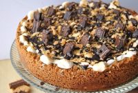 S’mores Cheesecake with Baileys Irish Cream Hot Fudge