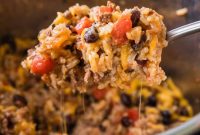 Cheesy Mexican Ground Beef and Rice in the Instant Pot