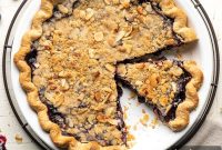 Blueberry Almond Streusel Pie Recipe — Rustic Summer Dessert