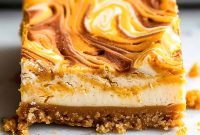 Pumpkin Swirl Cheesecake Bars: Decadent Fall Dessert Recipe