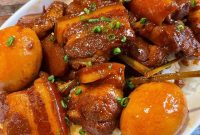 Hmong Braised Pork Belly (Sweet Soy-Glazed Pork)