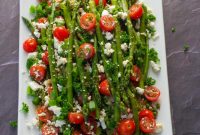 Asparagus Tomato Salad with Feta and Lemon Vinaigrette