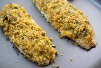 Crispy Lemon-Pistachio Crusted Snapper with Herb Drizzle