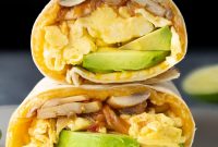 Vegetarian Breakfast Burrito with Fresh Salsa Recipe