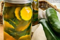 Quick Refrigerator Zucchini Pickles — No Canning Needed