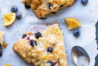 Lemon-Glazed Blueberry White Chocolate Scones
