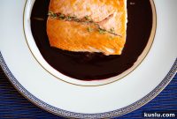 Salmon with Red Wine Sauce — Savory Pan-Seared Recipe