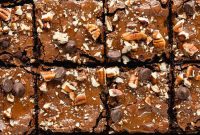 Decadent Turtle Brownies with Caramel and Pecans