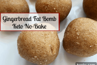 No-Bake Gingerbread Fat Bombs for Keto Diet Cookies
