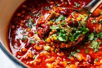 Hearty Ground Turkey Chili with Beans and Smoky Spices