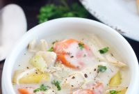 Slow Cooker Chicken Pot Pie with Crispy Pie Crust Topping