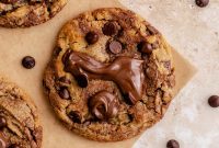 Chewy Nutella and Peanut Butter Cookies