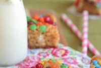Peanut Butter M&M Blondies Recipe — Chewy Chocolate Candy Bars