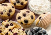 Gluten-Free Blueberry Cottage Cheese Muffins with Moist Texture