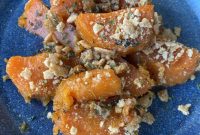Cinnamon Crunch Baked Sweet Potatoes with Maple Glaze