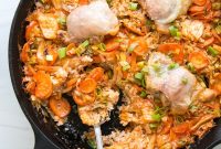 Gluten-Free Kimchi Chicken Casserole with 5 Simple Ingredients