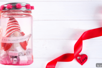 Gnome Love Jar for Valentine’s Day: DIY Gift Idea