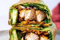 Grilled Chicken Hummus Wrap Recipe for Quick Lunch