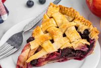 Apple and Blueberry Pie Recipe: Flaky Crust with Fresh Fruit Filling