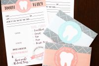 Printable Tooth Fairy Letter, Certificate & Tooth Report Kit
