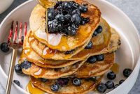 Lemon Blueberry Ricotta Pancakes Recipe for Fluffy, Tangy Stacks