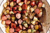 Kielbasa and Roasted Potatoes with Garlic and Herbs