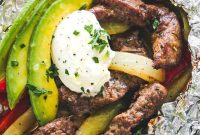 Juicy Steak Fajitas with Sizzling Peppers and Onions
