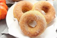 Baked Pumpkin Cinnamon-Sugar Donuts Recipe for Fall Baking