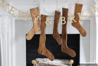DIY Wood Christmas Stockings for Rustic Holiday Decor