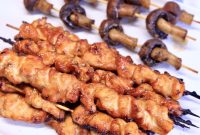 Chicken Teriyaki Skewers Recipe with Sticky Glaze and Sesame