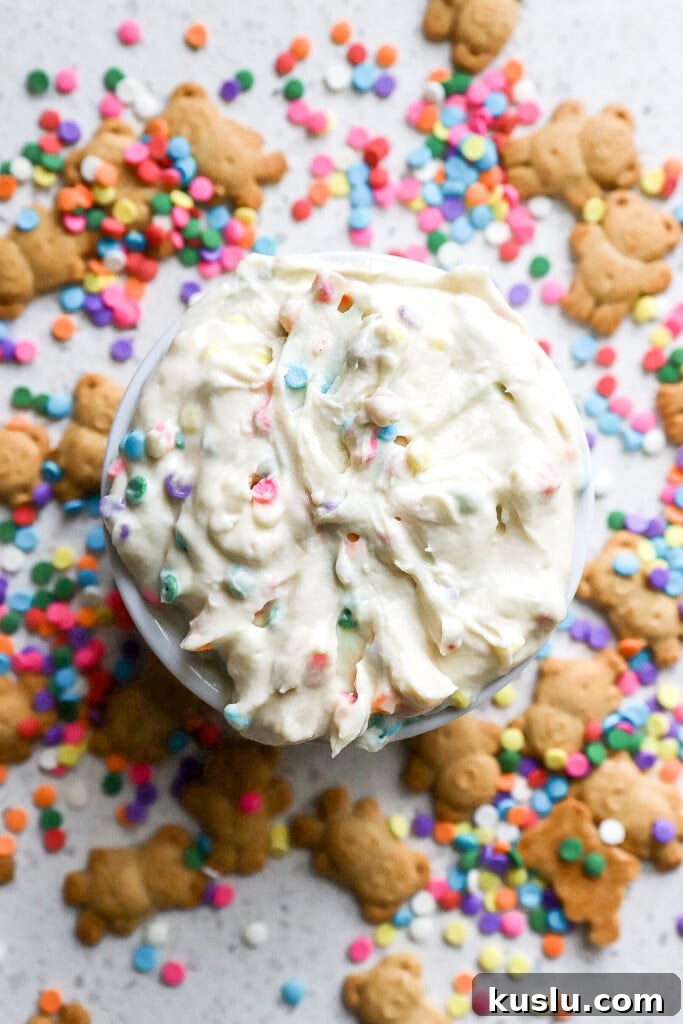 High-Protein Dunkaroo Dip: 5-Minute Party Snack 3 easy high protein dunkaroo dip made with greek yogurt and cake batter protein powder