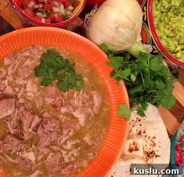 Instant Pot Pork Chili Verde burrito bar