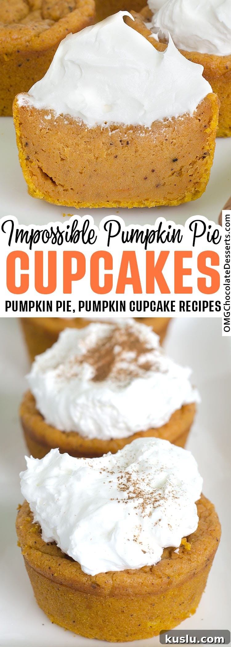 Impossible Pumpkin Pie Cupcakes