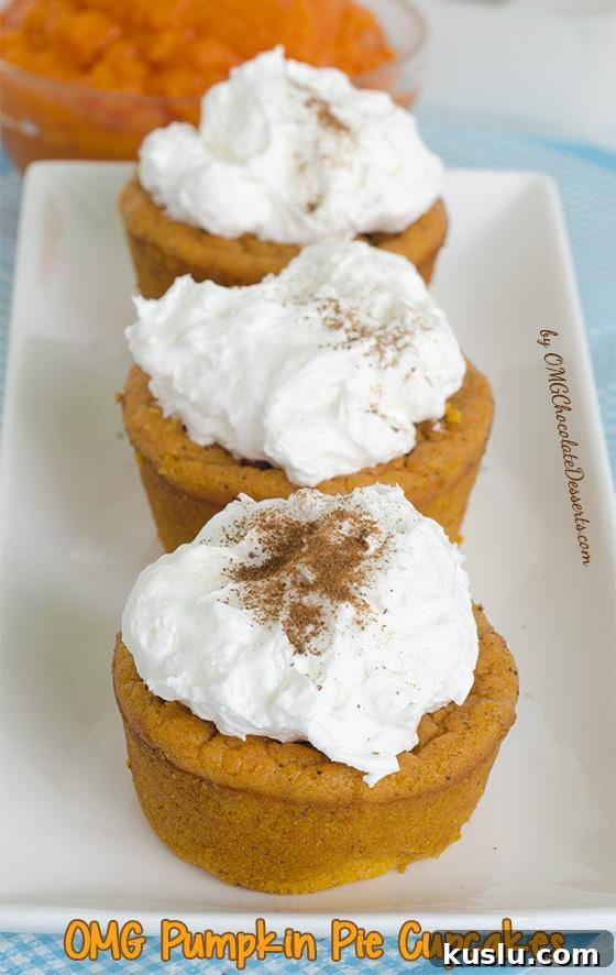 OMG Pumpkin Pie Cupcakes