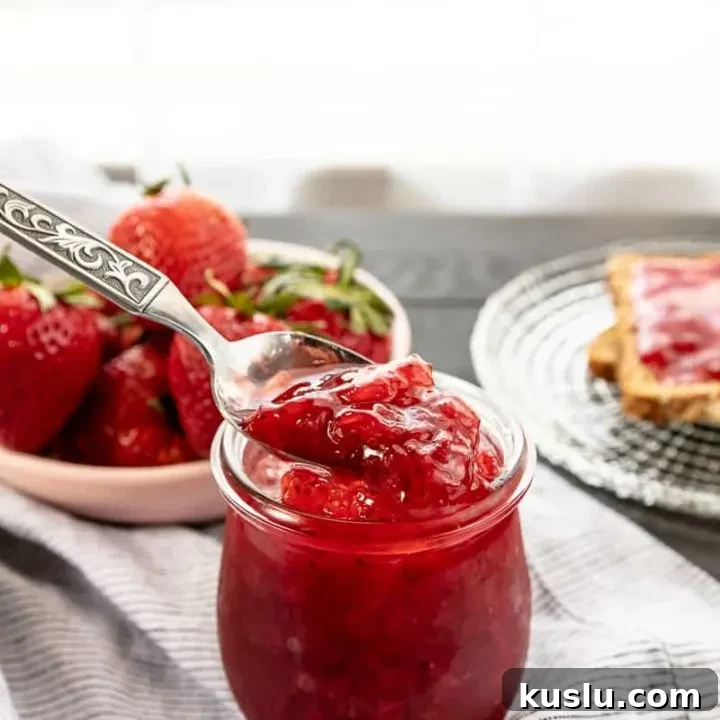 strawberry and champagne jam recipe easy no pectin