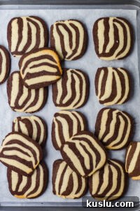 Zebra Cookies Without Eggs: Soft Chocolate & Vanilla Swirls 2 Eggless Zebra Cookies