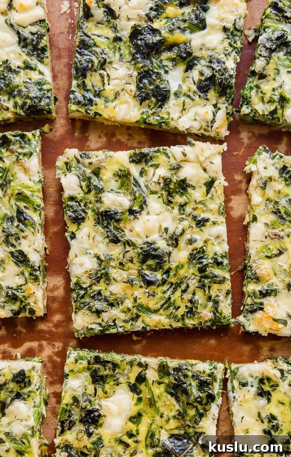 Spinach & Feta Breakfast Puff Pastry Pizza Recipe 2 Spinach and Feta Breakfast Puff Pastry Pizza is light and savory with a flaky puff pastry crust. This is the perfect, easy, throw-together brunch option!