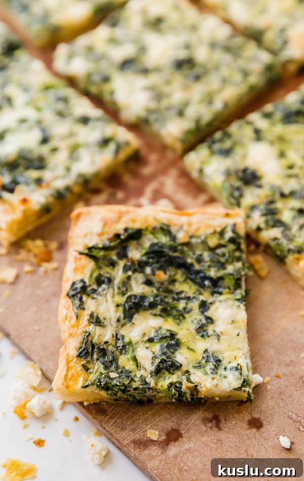 Spinach & Feta Breakfast Puff Pastry Pizza Recipe 3 Breakfast pizza