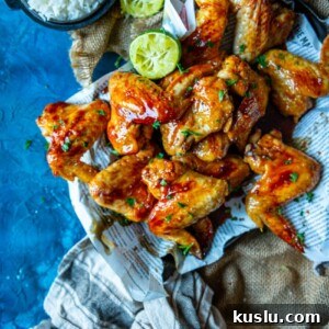 ginger lime sticky wings