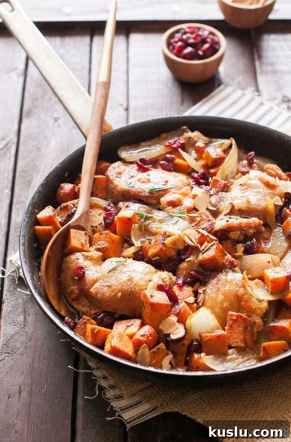 Sweet Potato Honey Chicken Skillet