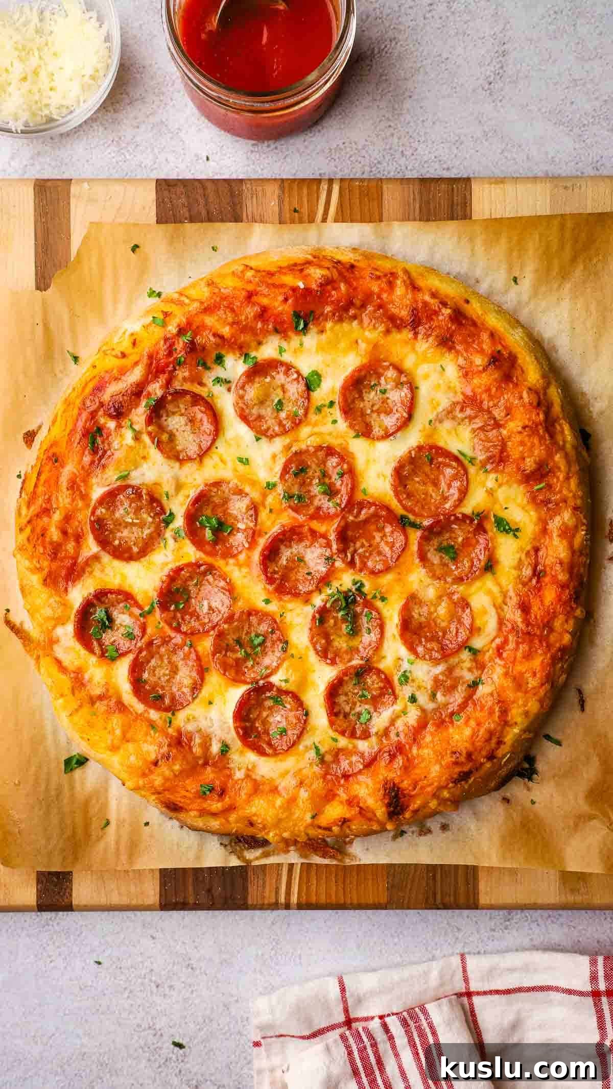 How to Make Thick Crust Pizza at Home: Crispy Edge, Chewy Center 18 baked homemade thick crust pizza