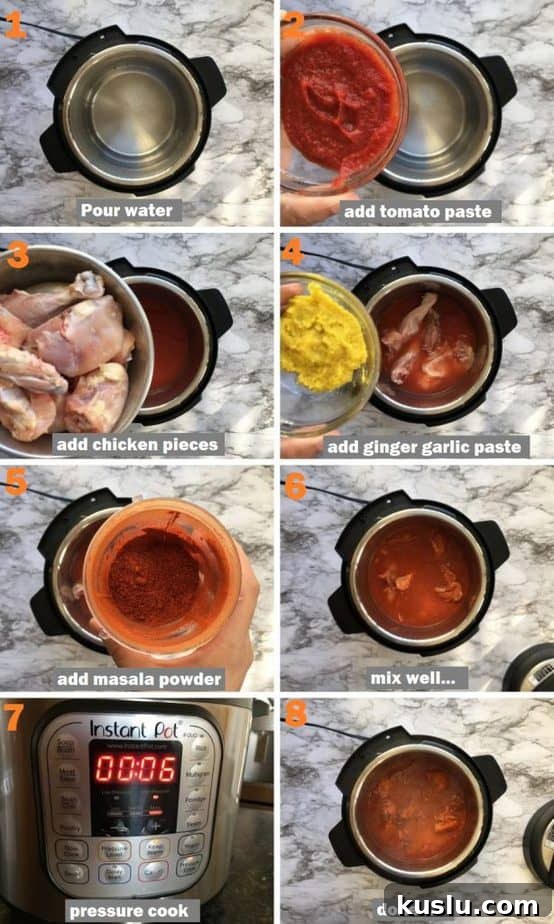 Zero oil chicken curry recipe steps pics