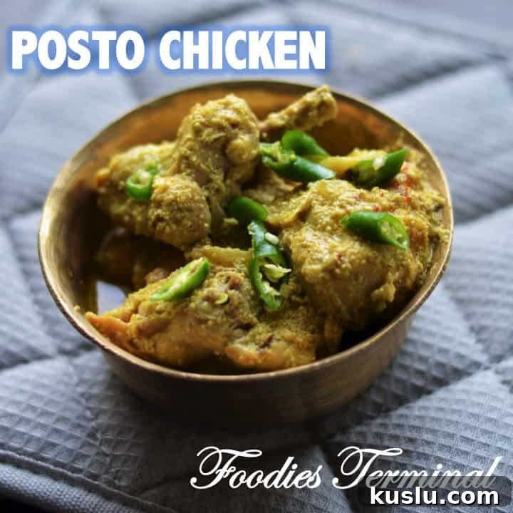Chicken Posto Recipe By Foodies Terminal