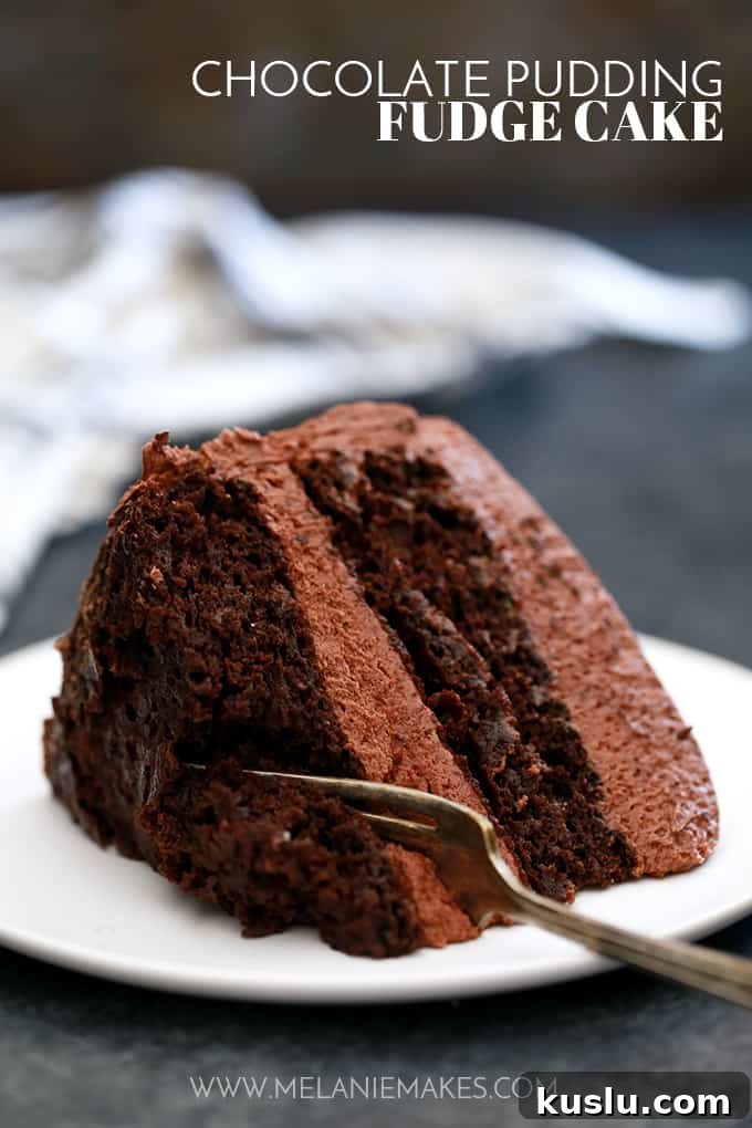 Chocolate Pudding Fudge Cake