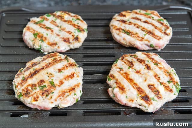 Ground Turkey Patties on the Grill